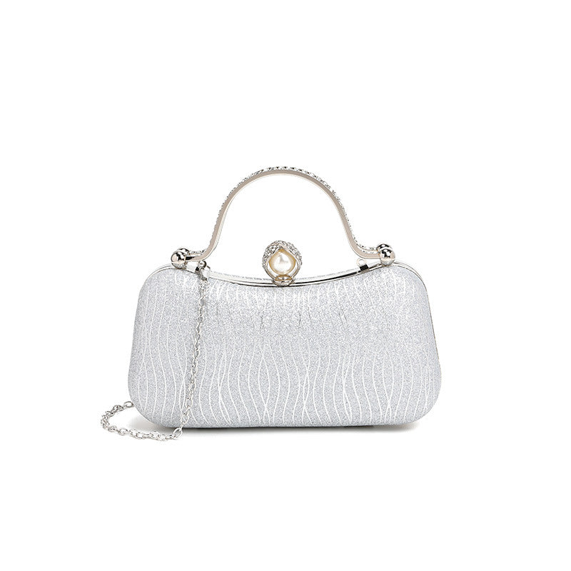 Bright Shaping Dinner Bag Trendy Western Handbag Exquisite Women Bag Shoulder Messenger Bag