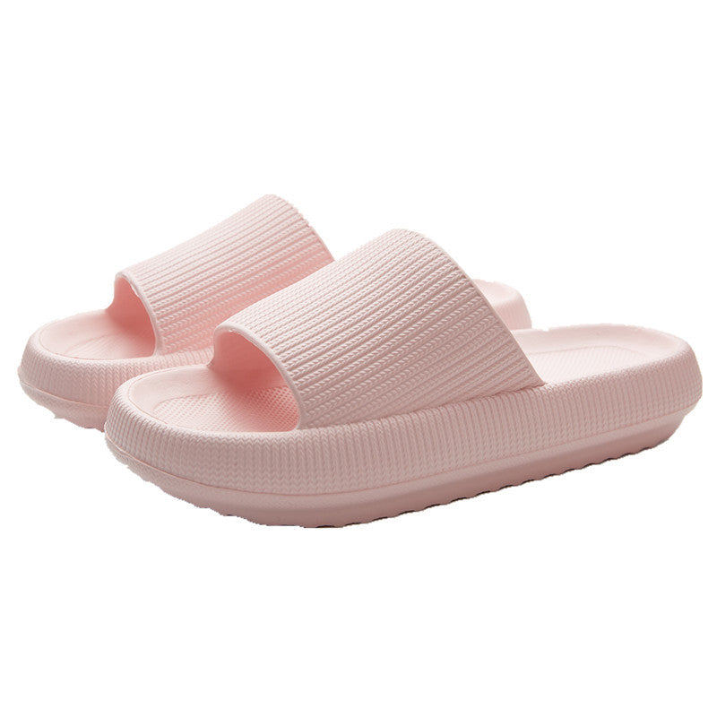 Mute Slippers Women Home Net Infrared Wear Home Slippers Thick Bottom Lightweight Home Bathroom Couples Sandals Shoes