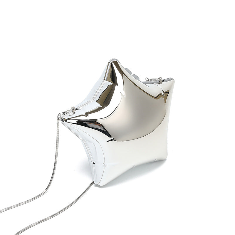 Acrylic Shiny Mini Pentagram Bag Small Cute Exquisite Box Chain Crossbody Small Bag