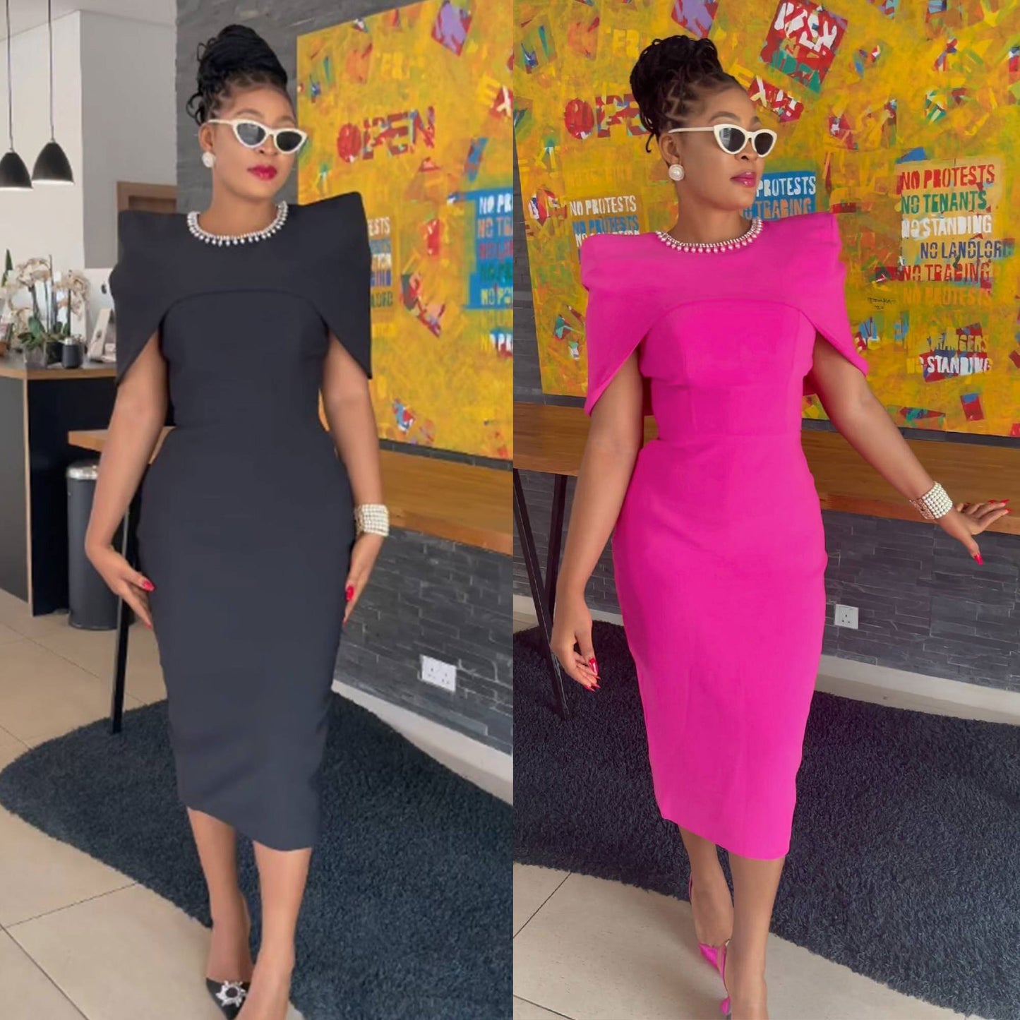 Casual Hip Slim Fit Vest Back Slit Dress Waistcoat Two Piece Set