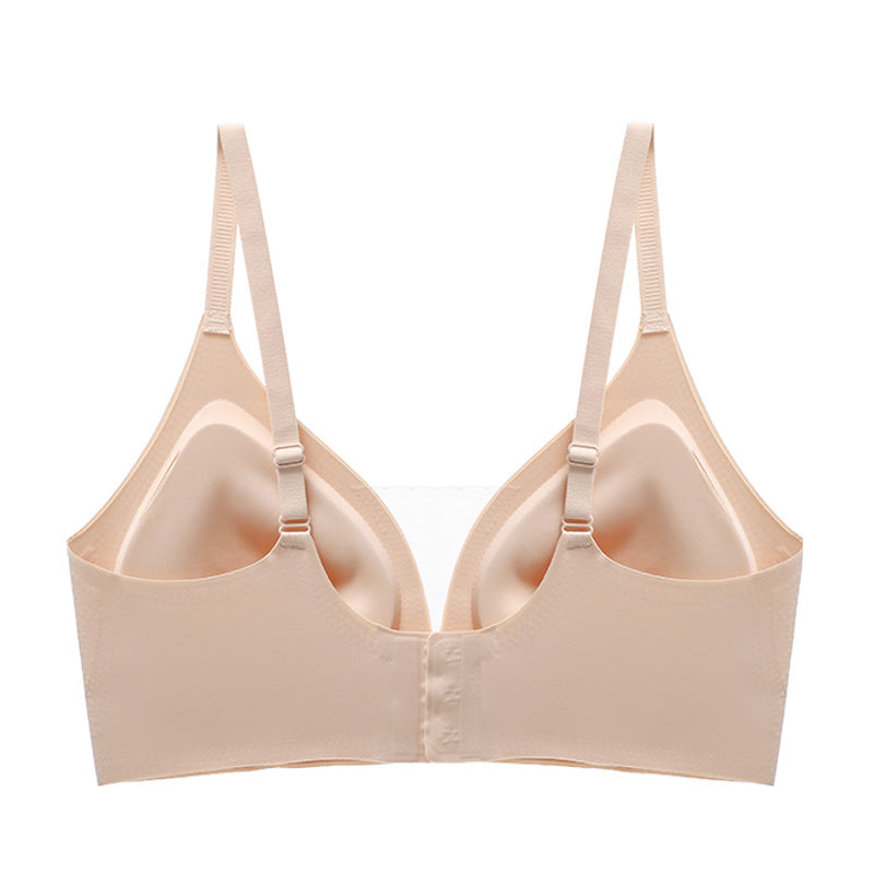 Women Korean Expanded Bra Thin Comfortable Small Size Thickened Push up to Show Big Waist Thin Seamless Bra
