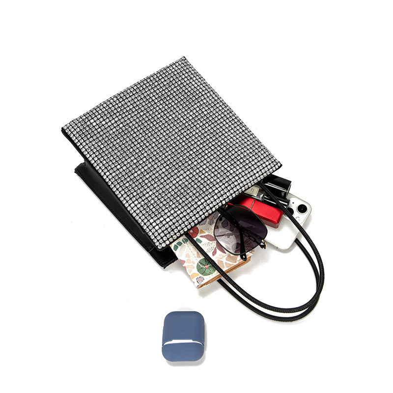 Rhinestone Tote Women Bag Chain Diamond College Shoulder Women Corssbody Bag