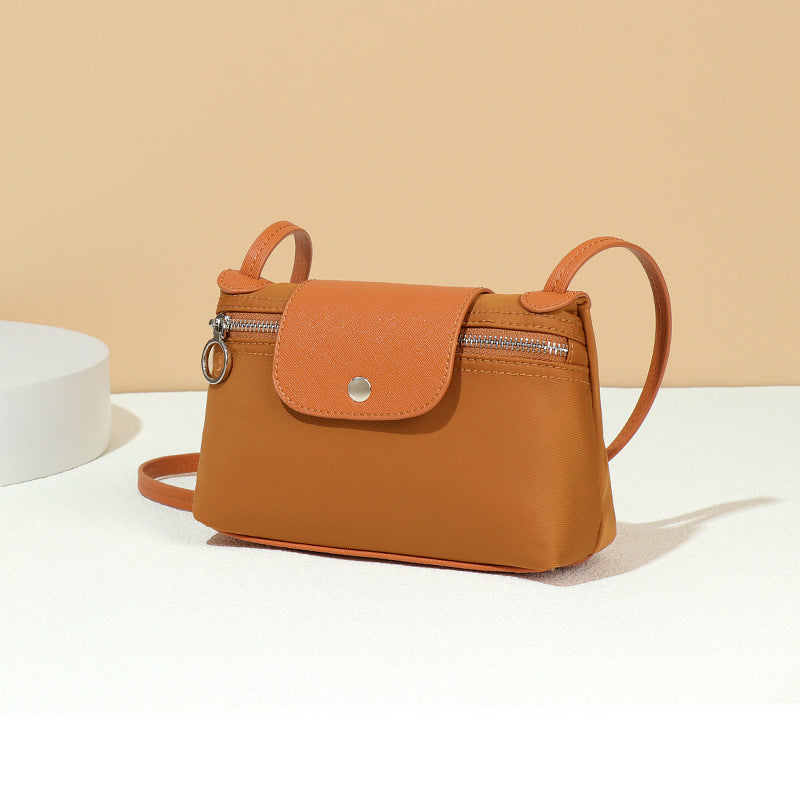 Retro Mini Dumpling Bag Nylon Women Clutch Coin Purse Cosmetic Bag Autumn Winter Shoulder Crossbody Small Square Bag