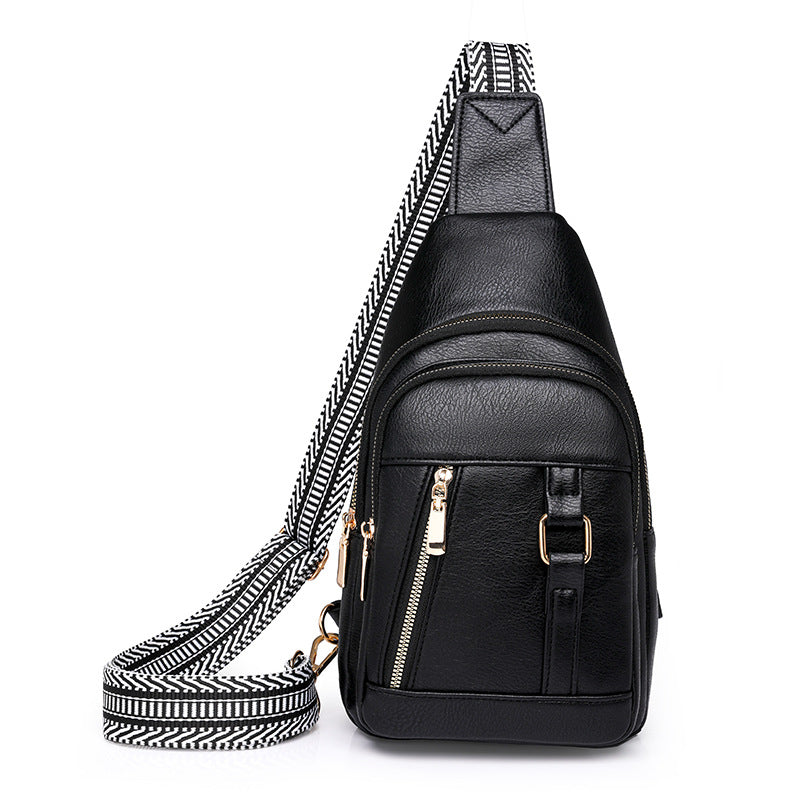 Bags Women Chest Bag Retro Easy Matching Faux Leather Messenger Bag Casual Shoulder Bag