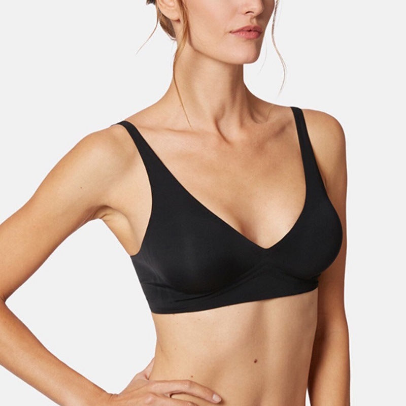 bralette Seamless Nude Feel Underwear 3D Wireless Soft Support Thin Small Breast Push up Comfort Jelly Bra Bra