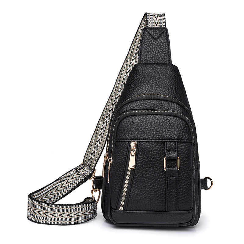 Chest Bag Arrival Faux Leather Soft Leather Simple Lightweight Trendy Chest Bag Shoulder Bag Travel Casual Crossbody Small Backpack