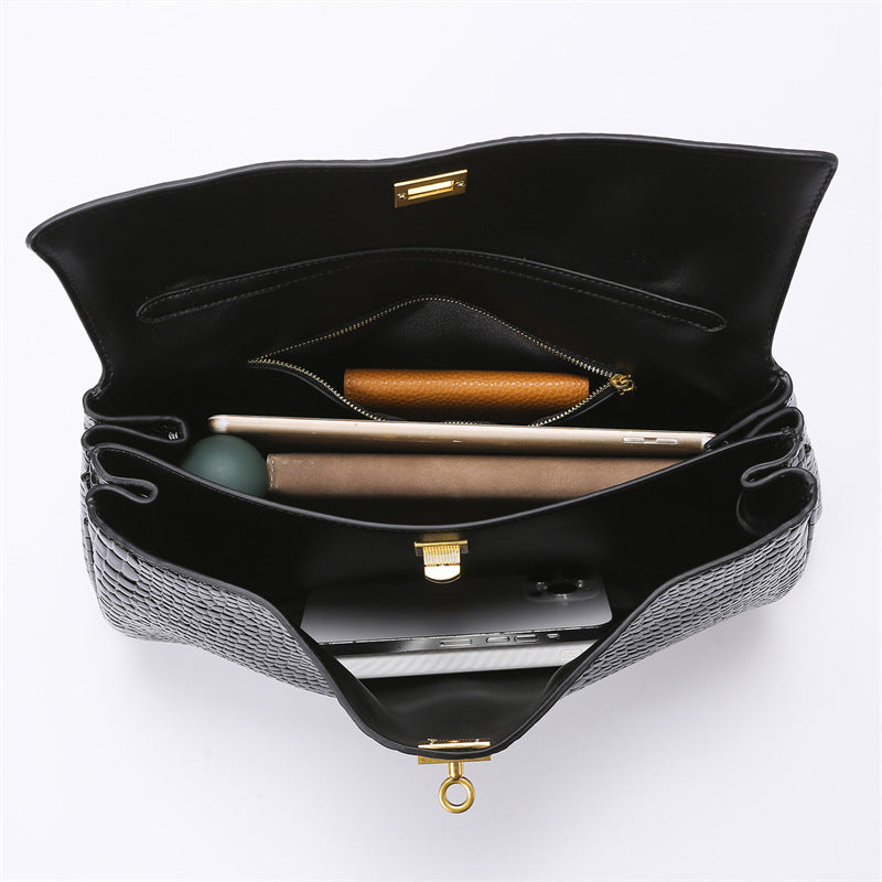 Bag for Women Rodeo Bag Large Capacity Office Tote B Same Alligator Print Handbag