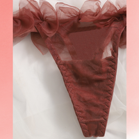 Sexy Underwear High Grade Pure Bow Seduction Net Suspender Underwear Three Point Sexy Lingerie Set