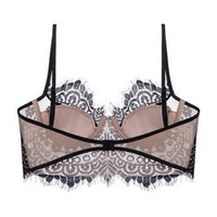 bralette Summer Small Sling Lace Sexy Lingerie Soft Underwire Push up Big Chest Show Small Thin U Shaped Backless Bra