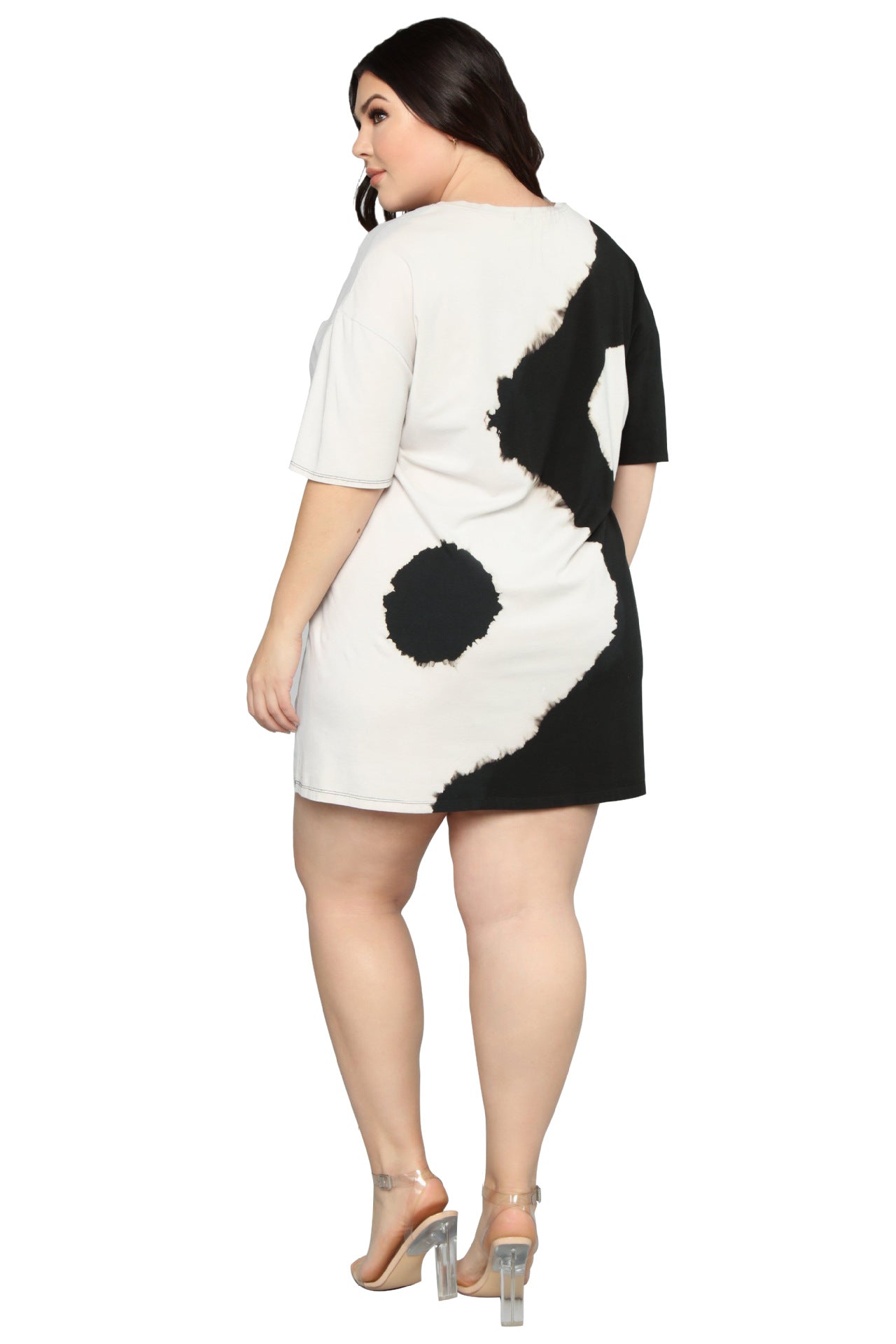 Plus Size Positioning Printed Dress Summer