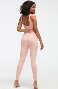Yoga Clothes Jumpsuit Body Training Workout Beauty Back Ballet Dancing Dress Women Crisscross