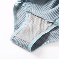 Striped Cotton Lace Panties Briefs Women Underwear Women Underwear