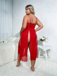 Plus Size Sexy Lingerie Lace See through Temptation Sexy Sleepwear
