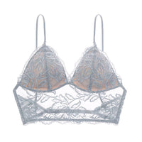 Multiple Wear Backless Sexy Lingerie Women Triangle Cup Wireless Thin Sling Beautiful Back Sexy Lace Bra