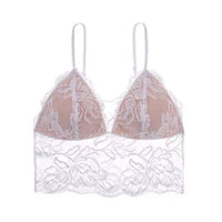 Multiple Wear Backless Sexy Lingerie Women Triangle Cup Wireless Thin Sling Beautiful Back Sexy Lace Bra