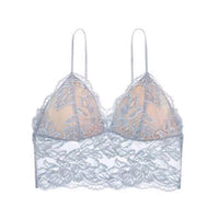 Multiple Wear Backless Sexy Lingerie Women Triangle Cup Wireless Thin Sling Beautiful Back Sexy Lace Bra