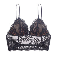 Multiple Wear Backless Sexy Lingerie Women Triangle Cup Wireless Thin Sling Beautiful Back Sexy Lace Bra