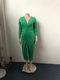 Plus Size Popular Pleated Dress