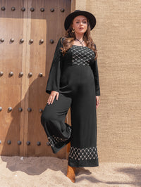 Plus Size Women Autumn Winter Long Sleeve Jumpsuit Casual Mixed Batch Delivery