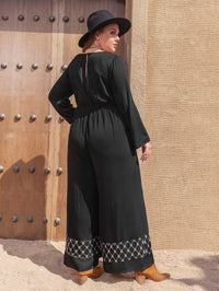 Plus Size Women Autumn Winter Long Sleeve Jumpsuit Casual Mixed Batch Delivery