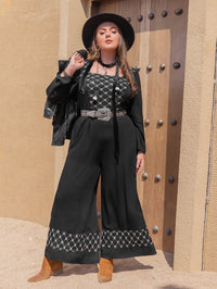 Plus Size Women Autumn Winter Long Sleeve Jumpsuit Casual Mixed Batch Delivery