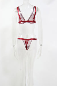 Lightweight Sexy Lingerie Red Sexy Sexy Suit Bikini Bra Set