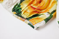 Strapless Short Tube Top High Waist Nail Buckle Two Piece Dress Fashionable Suit