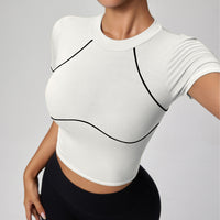 Arrival Spring Summer Yoga Vest Women Contrasting Color Thread Running Sports Pilates Training Workout Clothes