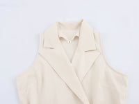 Women Clothing Summer Waist Slimming Blazer One Piece Culotte