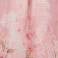 Vintage Printed Dress Elegant Suit Two Piece Top Skirt