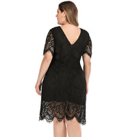 Plus Size Ladies Lace Dress