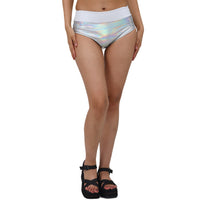 Bikini Bronzing Patent Leather Fabric Color Matching Sexy Triangle Shorts Candy Color Underwear