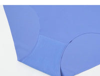 Women Seamless Panties Cotton Breathable Hip Lifting One Piece Ice Silk Mid Rise Briefs