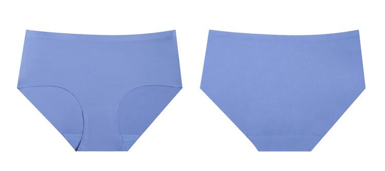 Women Seamless Panties Cotton Breathable Hip Lifting One Piece Ice Silk Mid Rise Briefs