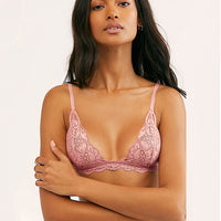 bralette Sexy Lace Triangle Cup Bra Wireless Mesh Deep V Plunge Plunge Women Bra Soft Breathable Comfortable Beautiful Bra 3-pack