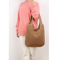 Shoulder Straw Bag Mori Hand Woven Bag Casual Large Capacity Beach Bag