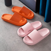 Mute Slippers Women Home Net Infrared Wear Home Slippers Thick Bottom Lightweight Home Bathroom Couples Sandals Shoes