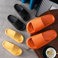 Mute Slippers Women Home Net Infrared Wear Home Slippers Thick Bottom Lightweight Home Bathroom Couples Sandals Shoes
