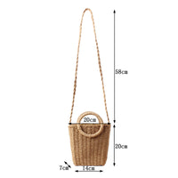 Fresh Hand Carrying Crossbody Dual-Use Woven Bag Vacation Beach Straw Bag Women Paper Bag