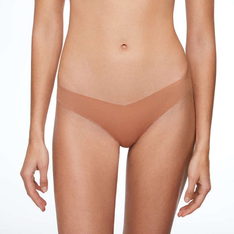 Seamless Underwear One Piece V Shaped Low Waist Sexy High Elastic T Back T Shaped Panties Women