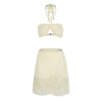 White Top Skirt [Bottomless Pants]]