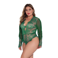 Plus Size Sexy Seduction Lace Sexy Sleepwear Sexy Pajamas Template Self Figure