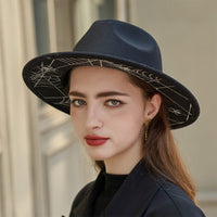 Arrival Creative Vintage Top Hat Women Personality Autumn Winter Wild Street Snap Hat Big Brim Hat