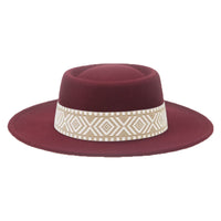 [Minimum order quantity is 2 pieces]Autumn Winter Dome Woolen Top Hat Big Brim Groove Pig Hat Retro Casual Flat Brim Monochrome Felt Cap