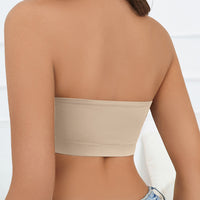Strapless Underwear for Plump Girls Tube Top Non Slip Design Seamless Ice Silk Small Chest Push up Women Bra