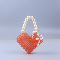 Summer Acrylic Stitching Hand Woven Bag Party Cocktail Goddess Love Handbag