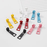 Creative Design Personality Zipper Lock Head Stud Earrings Ornament Simple Multicolor Earrings