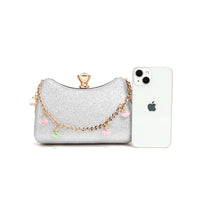 Chain Handbag Cocktail Bag Shoulder Crossbody Small Square Bag Unique Hand Carrying Coin Purse