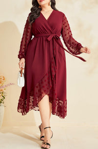 Plus Size Printed Pullover Office Maxi Dress Middle East Plus Size Women Dress Women