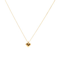 Three Dimensional Peach Heart Necklace Solid Love Heart Simplicity Dignified Embellished Clavicle Necklace Accessories